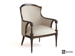 古典家具模型 WADE Upholstery Pisa armchair