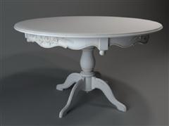 古典家具模型 32 圆桌