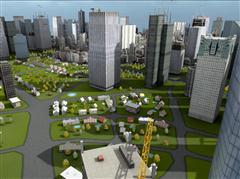 unity3d游戏场景模型低多边形城市3D模型