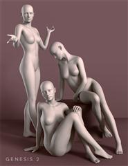 女性 模特 雕塑 形态 休闲的性感姿势 Casual Sexy Poses