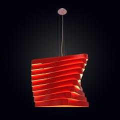 创意室内灯饰合集 红罩吊灯