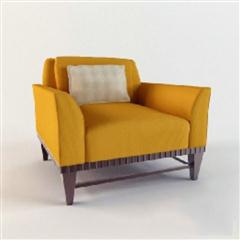 橙色沙发模型