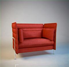 高品质的红色沙发