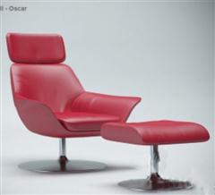 精美的红色皮质椅子