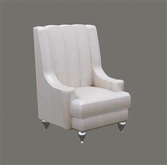 白色柔软扶手椅