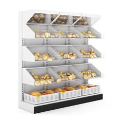 超市用品3D模型系列 面包货架