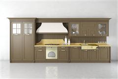 居家厨房装饰3D模型系列 精美的厨房 场景25 怀旧式厨房