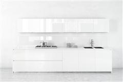 居家厨房装饰3D模型系列 精美的厨房 场景30 白色厨房