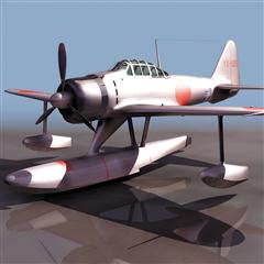 飞机3D模型系列 19-20世纪飞机历史博物馆 零式战斗机 A6M2N