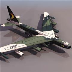 飞机3D模型系列 19-20世纪飞机历史博物馆 B-52轰炸机