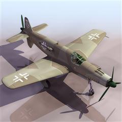飞机3D模型系列 19-20世纪飞机历史博物馆 Do335箭式战斗机
