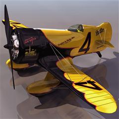 飞机3D模型系列 19-20世纪飞机历史博物馆 吉比竞速飞机 GEEBEE