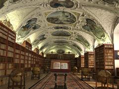 豪华欧式风格室内3D模型 古典华丽的欧式图书馆
