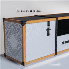 创意复古行李箱造型电视柜