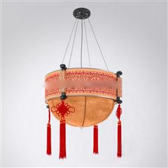 古典中式原木艺吊灯