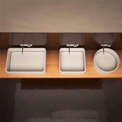 极简主义陶瓷洗手池