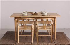 日式木质餐桌椅
