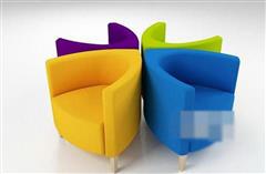 现代时尚彩色沙发 3D模型下载