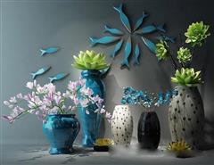 中式花瓶装饰2
