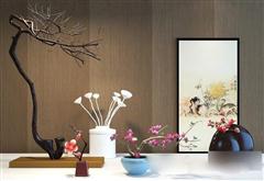 新中式摆件花艺器皿墙式陈设品组合1