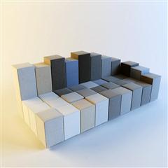 方块自由组合沙发