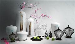 新中式陶瓷铁艺装饰组合