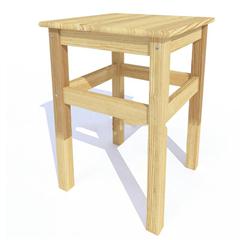 中式风格实木单人凳