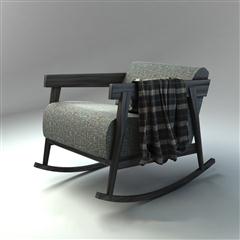 第一季模型套装（国外单体）布艺扶手摇椅