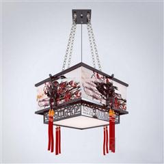 中式古典木艺宫廷装饰吊灯