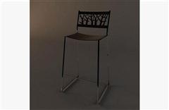 田园吧椅 3D模型下载