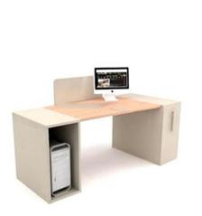 现代木质办公桌 3D模型下载