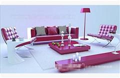 新中式沙发组合 3D模型下载