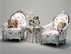 欧式沙发茶几 3D模型下载