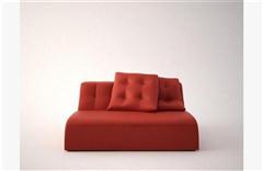 红色简约沙发