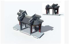 中式古代门庭