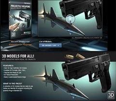 3D Models - Video Copilot - Projectile Weapons Pack 武器模型合集