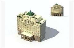 欧式办公大楼模型