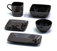 黑漆茶具