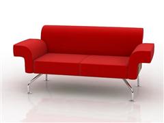 红色长沙发