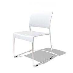 白色塑料椅子