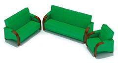 绿色组合沙发